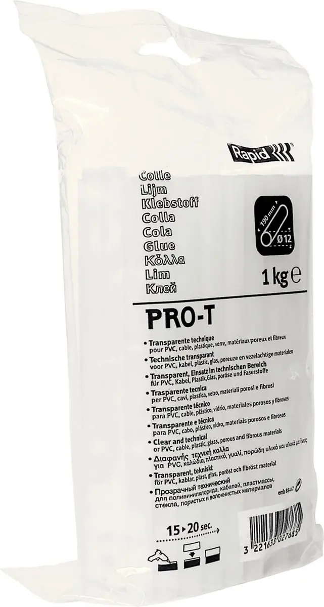 Rapid Universele Lijmpatronen 12mm - 1 kg
