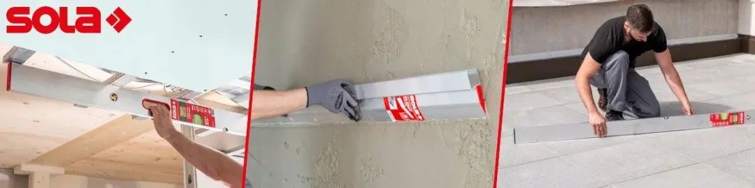 Sola R 100 Acryl Waterpass Blok 10cm - 3 Libellen
