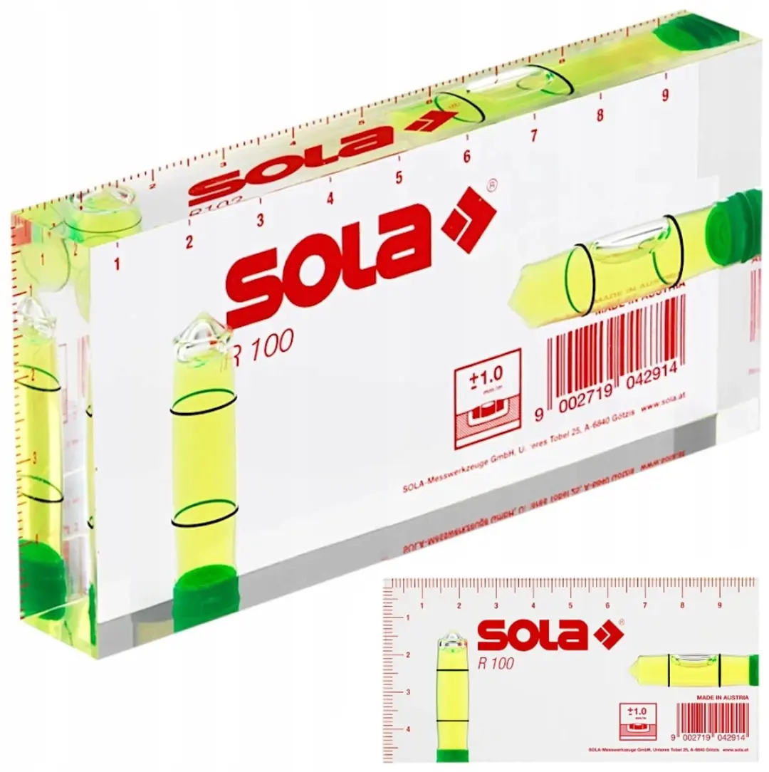 Sola R 100 Acryl Waterpass Blok 10cm