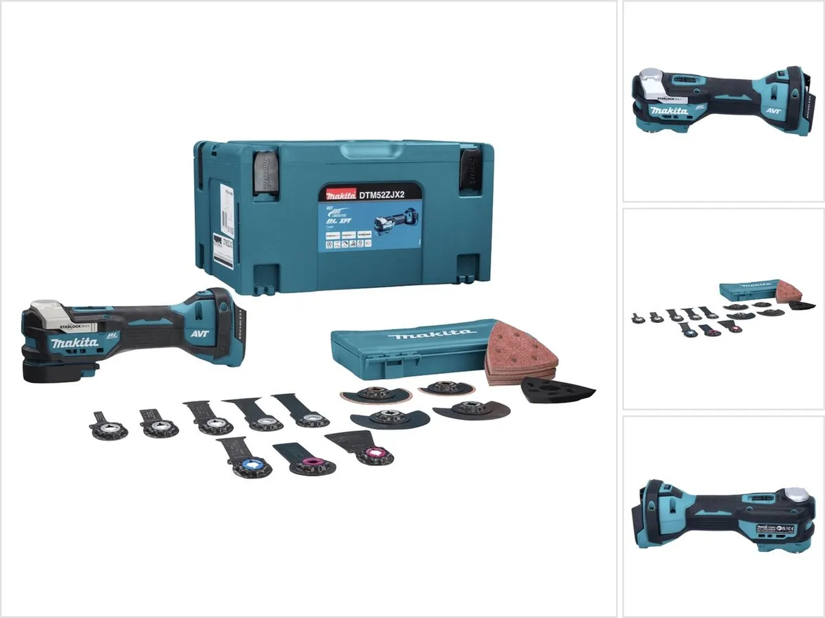 Makita DTM52ZJX2 Multitool - 18V - 15 Accessoires