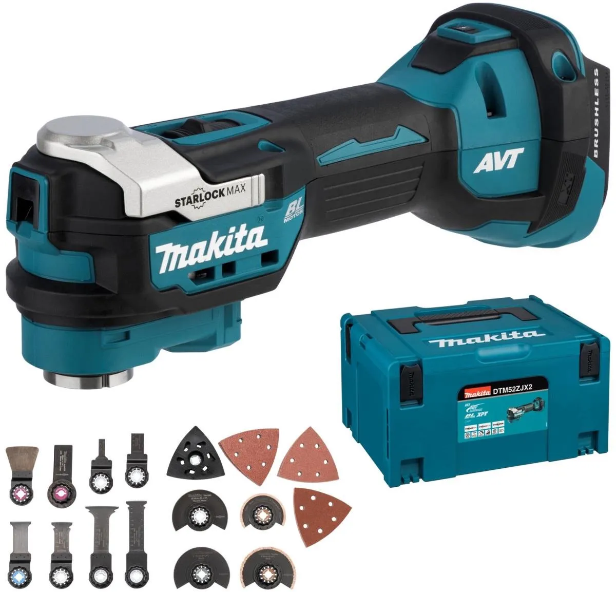 Makita DTM52ZJX2 Multitool - 18V - 15 Accessoires