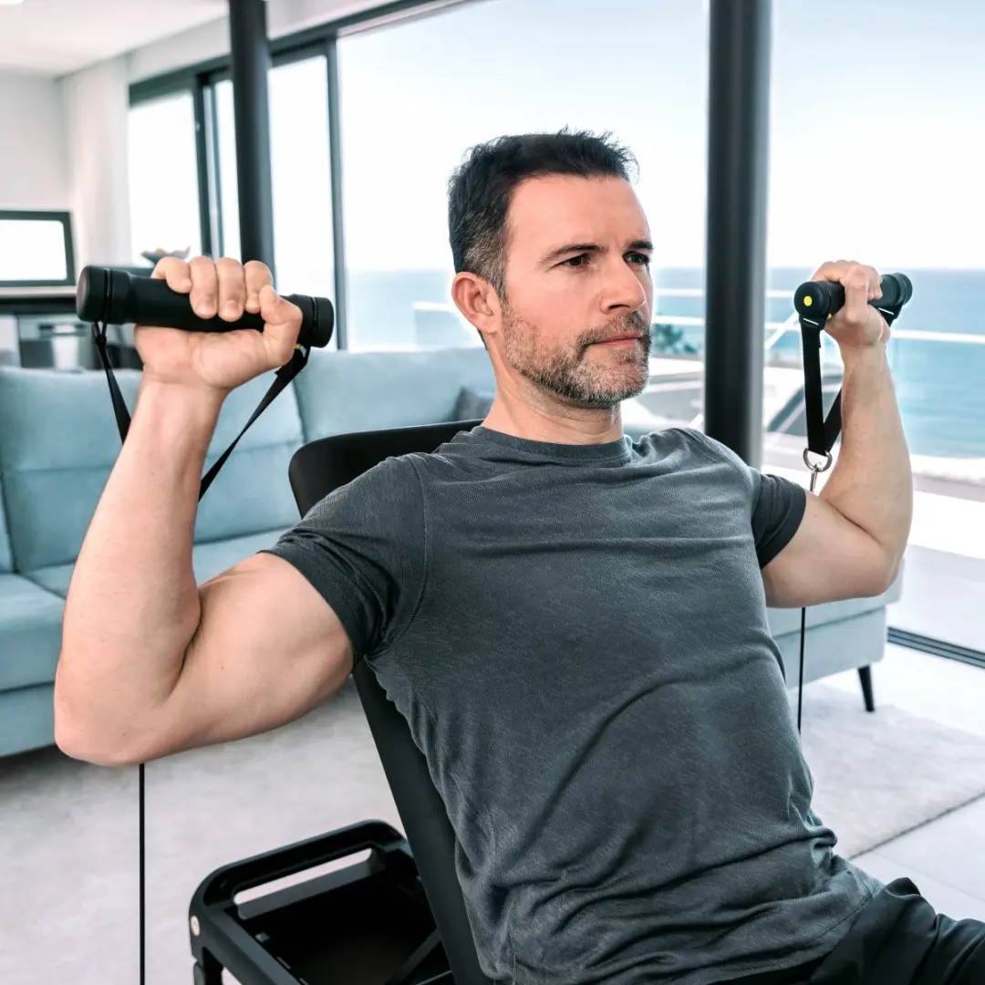 Flow Fitness DSG200i Smart Home Gym - 90 kg Digitaal Krachtstation - Zwart - afbeelding 6 van 6