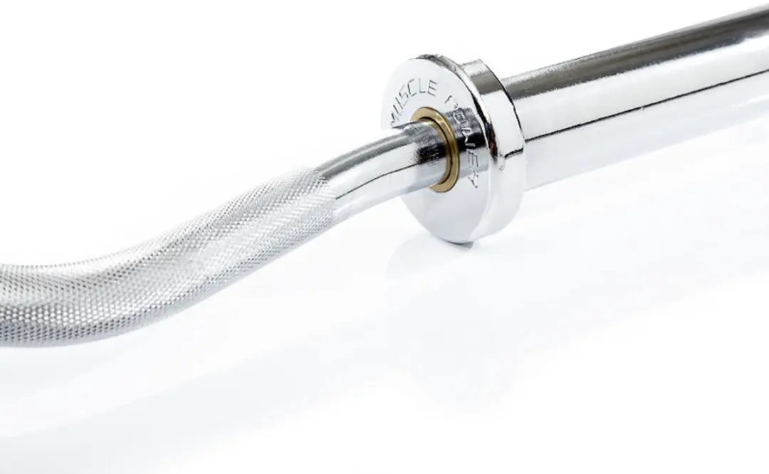 Muscle Power Olympische Super Curl Bar 5cm - Zilver