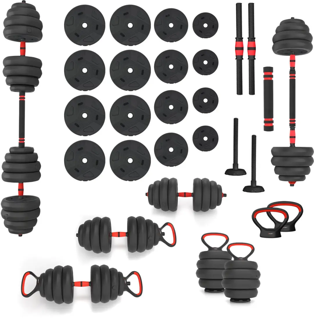 HMS Fitness 6-in-1 Krachttraining Set 40kg