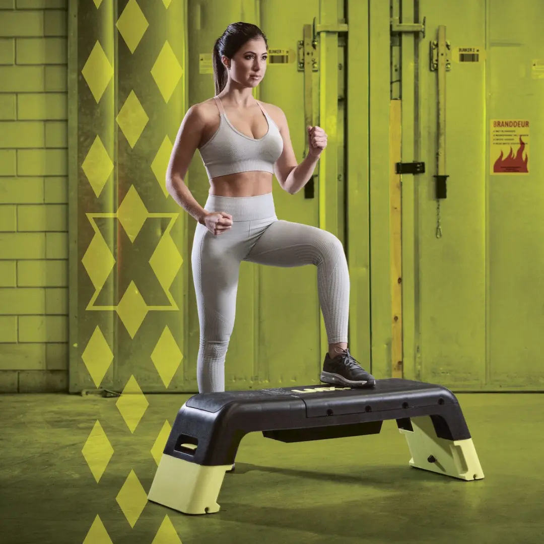 LifeMaxx LMX Adjustable Stepper - 20/35cm - Zwart