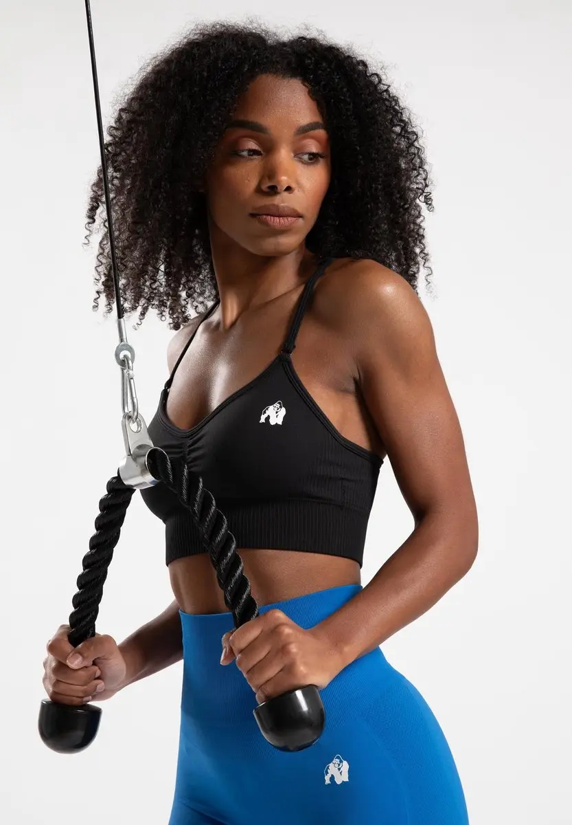 Gorilla Wear Olivia Seamless Sportbeha XS/S - Zwart