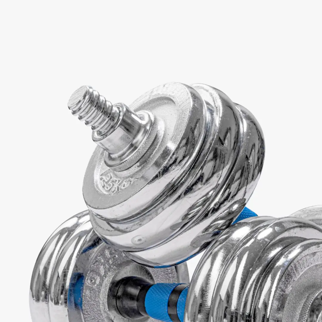 Climaqx Dumbbell- en Halterset 30kg - Zilver