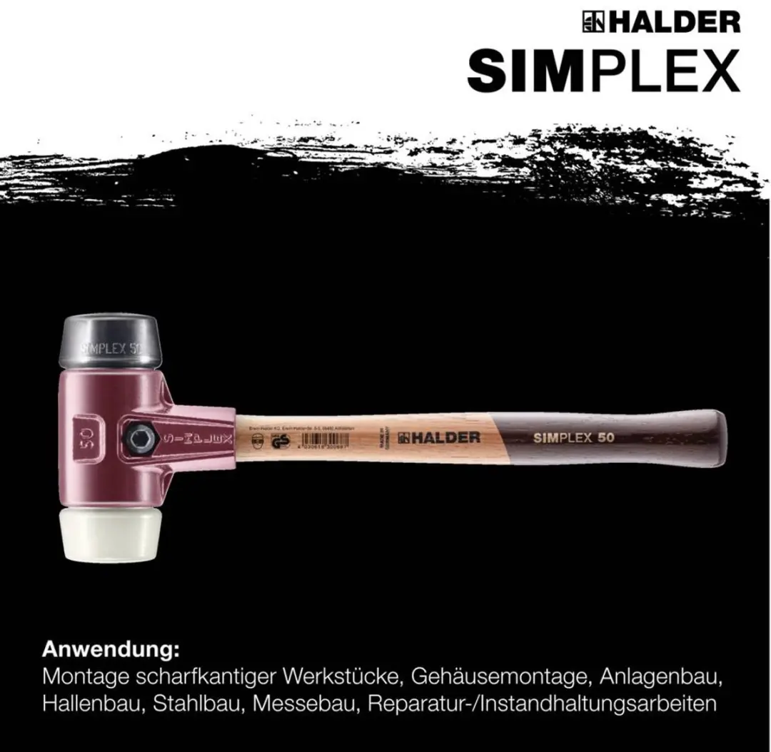 Halder SIMPLEX 3028.040 Kunststof hamer - 650 g - 325 mm - afbeelding 6 van 6