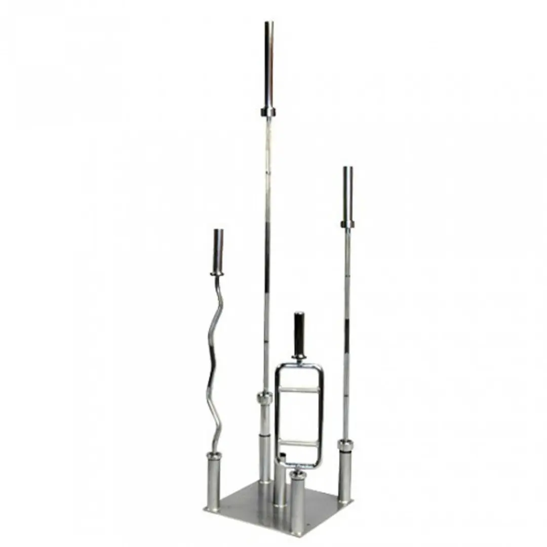 LifeMaxx Vertical Bar Rack 50mm - 5 Stuks - Zwart