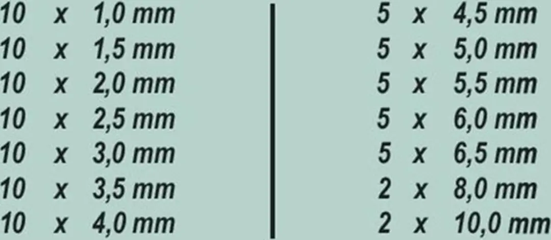 Brüder Mannesmann M54399 HSS Titaan Spiraalborenset 99-delig