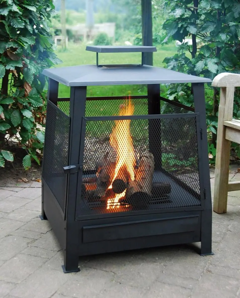 Esschert Design Pagoda Buitenhaard - Zwart