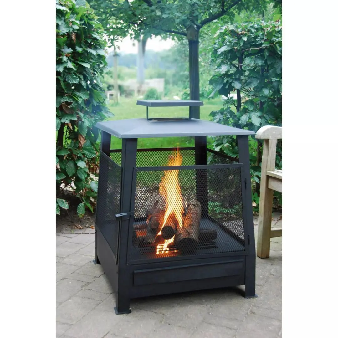 Esschert Design Pagoda Buitenhaard - Zwart