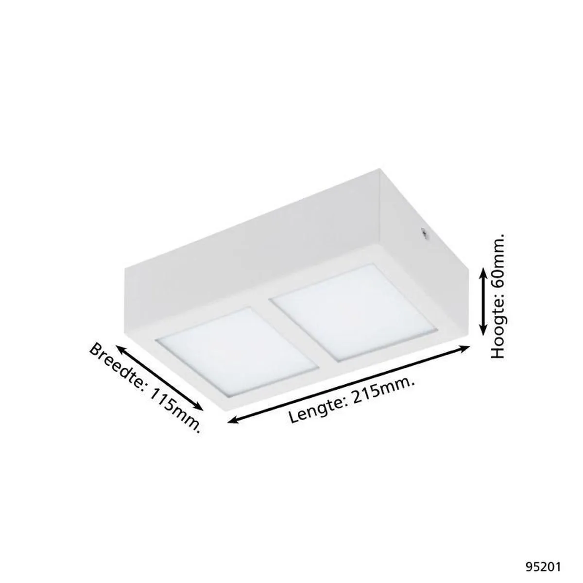 Eglo Colegio Opbouwlamp 4 Lichts - Wit