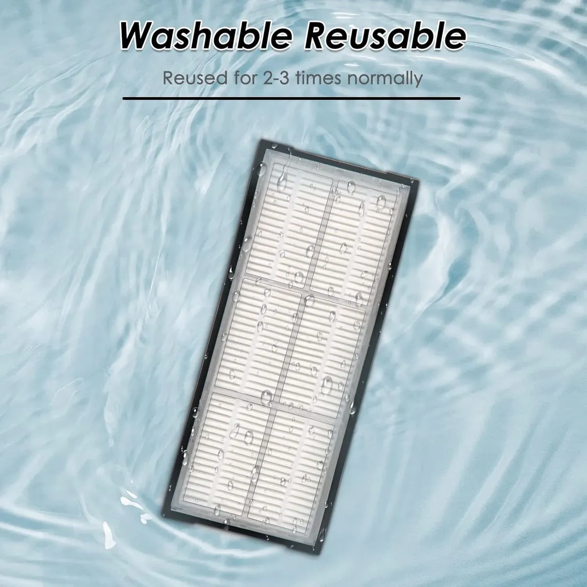 Roborock HEPA Filter Vervanging - 8 Stuks - Wit/Zwart