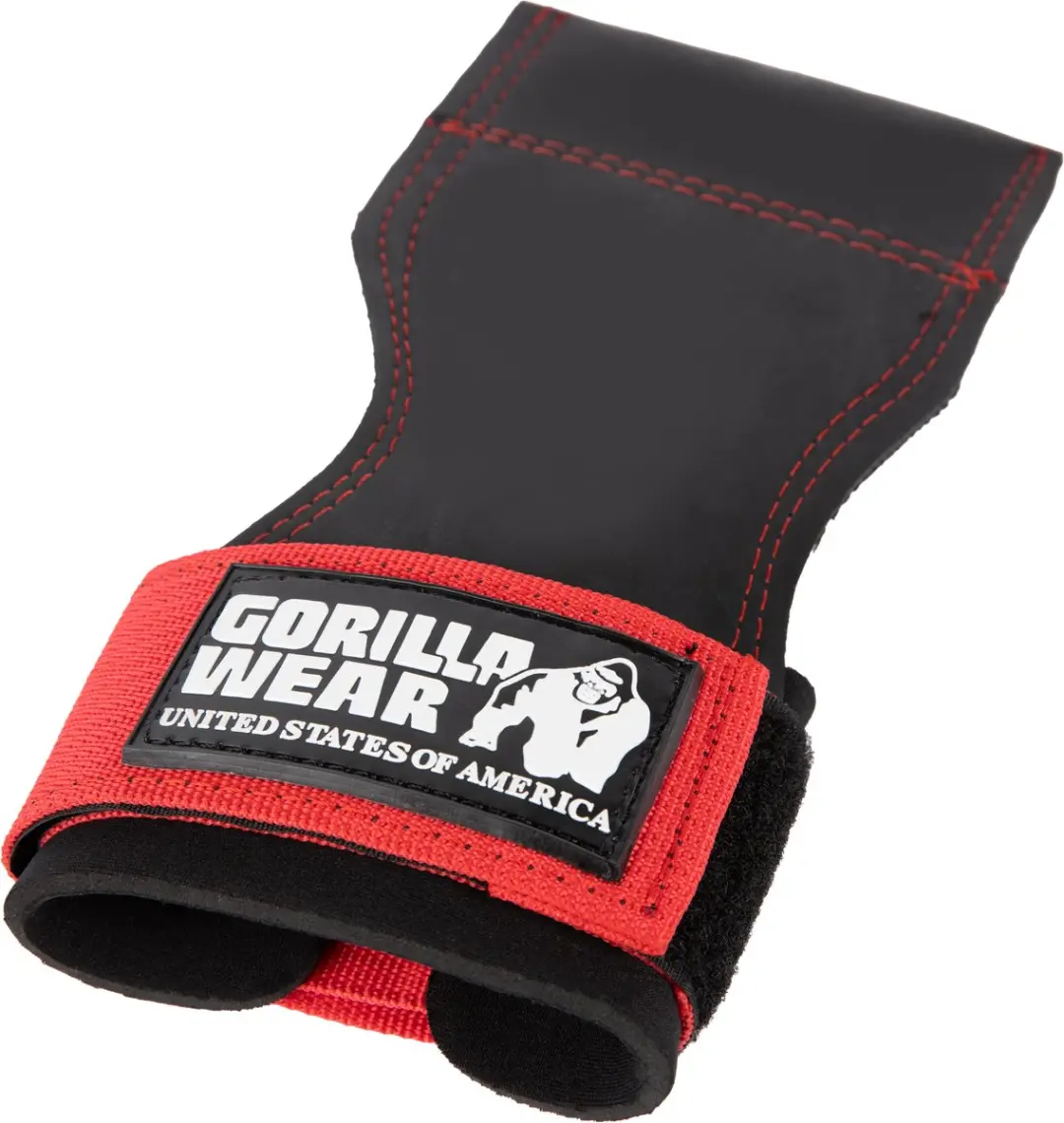 Gorilla Wear Lifting Grips - 1 Paar - Zwart/Rood