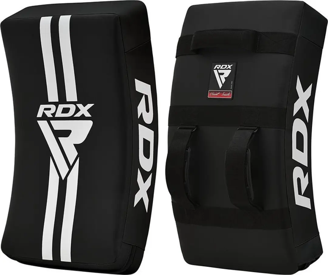 RDX Sports T1 Gel Padded Curved Kick Shield - Zwart
