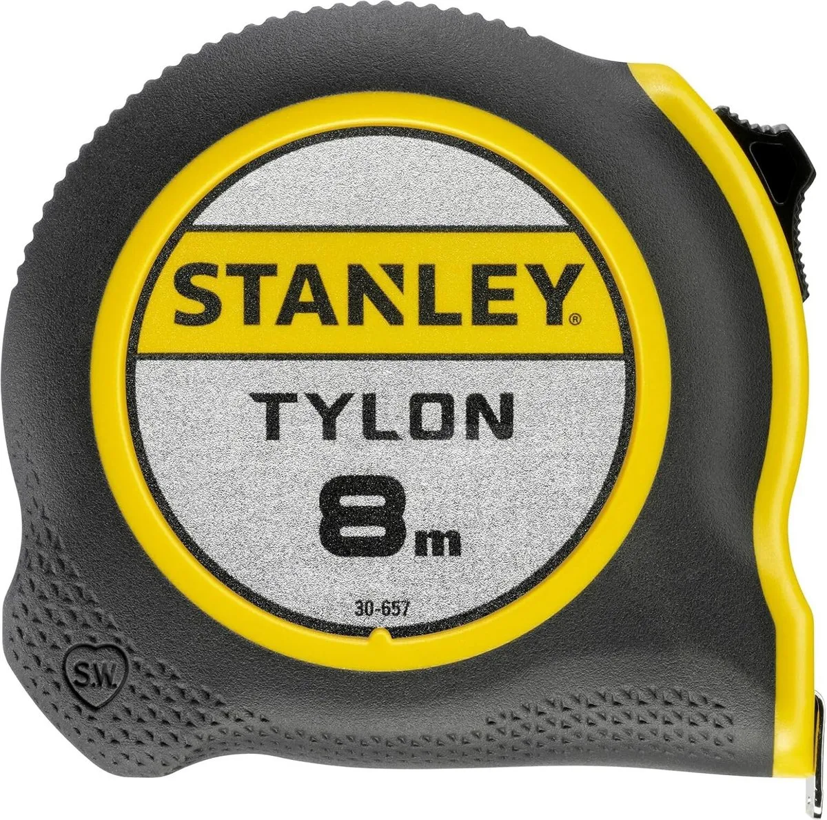 Stanley Tylon Rolbandmaat 8m - 25mm - Zwart/Geel