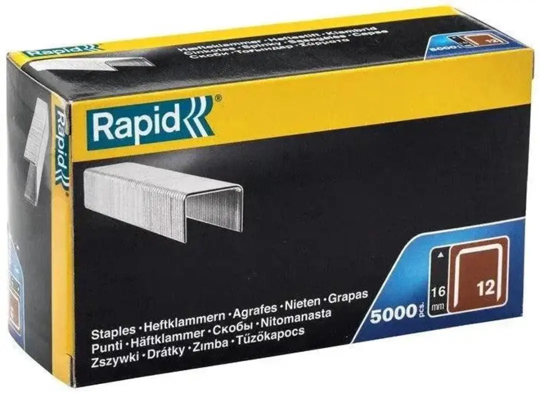 Rapid No. 12 Dunne nieten 16mm - 5.000 Stuks