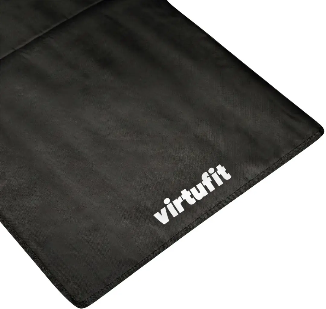 Virtufit Strandmat met Rugleuning 166cm - Zwart