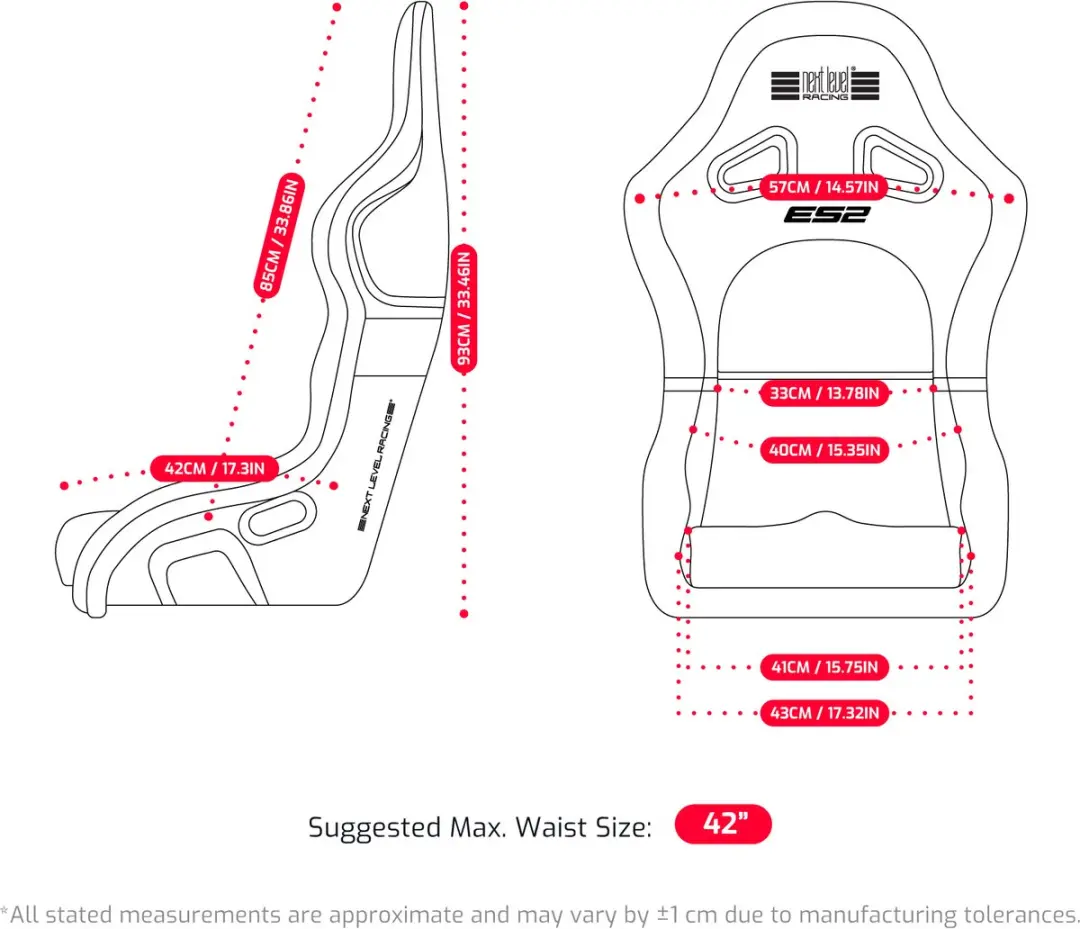 Next Level Racing ES2 Elite NLR-E060 Racestoel - Zwart
