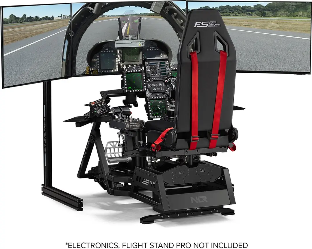Next Level Racing Flight Seat Pro NLR-S033 - Zwart/Rood - afbeelding 6 van 6