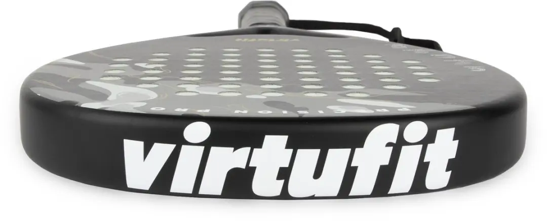 Virtufit Precision Pro Padelracket - 365g - Carbon/EVA - Zwart/Goud
