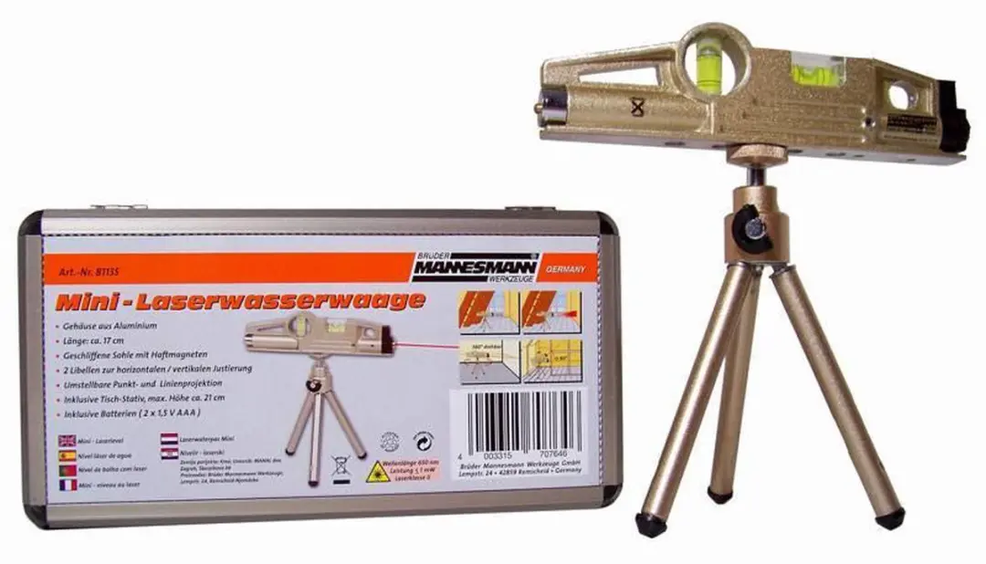Brüder Mannesmann DS81135 Laser Waterpas - Klasse 2