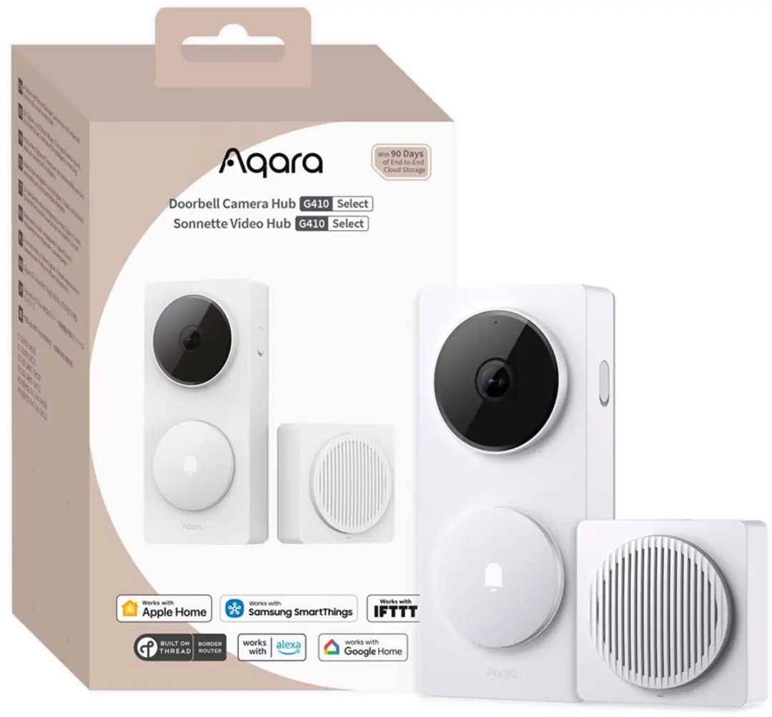 Aqara Doorbell Camera Hub G410 - Wit - 2K Slimme Deurbel