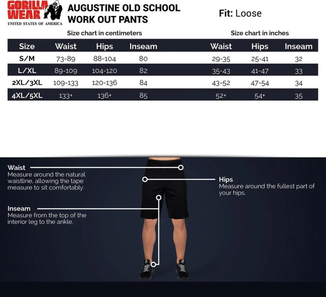 Gorilla Wear Augustine Trainingsbroek 3XL - Grijs - afbeelding 6 van 6
