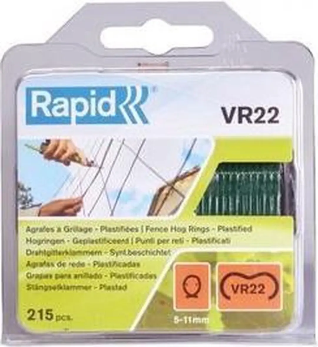 Rapid VR22 Agraf Gaasklem - 215 Stuks - Groen