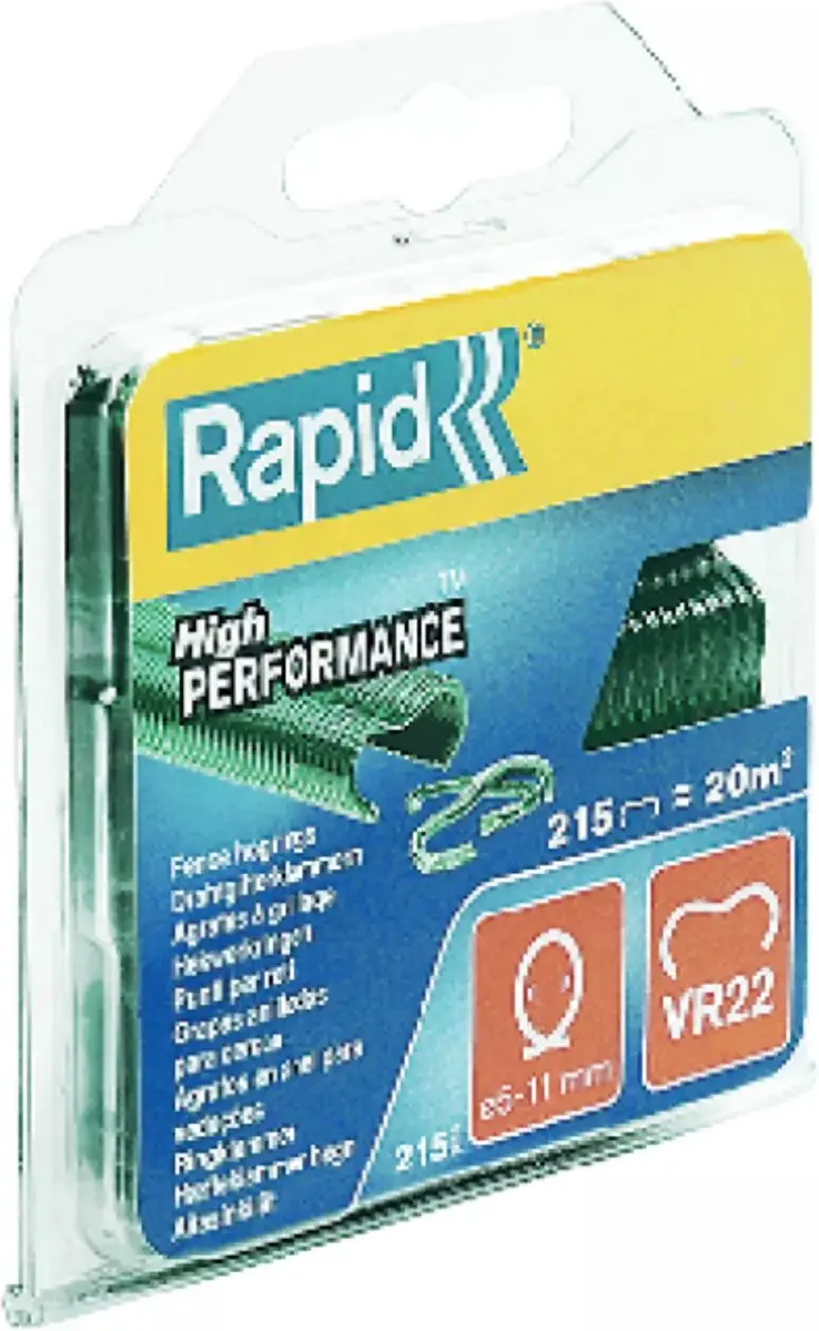 Rapid VR22 Agraf Gaasklem - 215 Stuks - Groen
