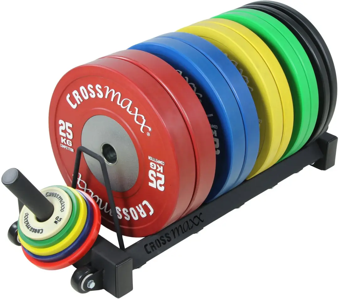 LifeMaxx Crossmaxx Halterschijvenrek - Zwart