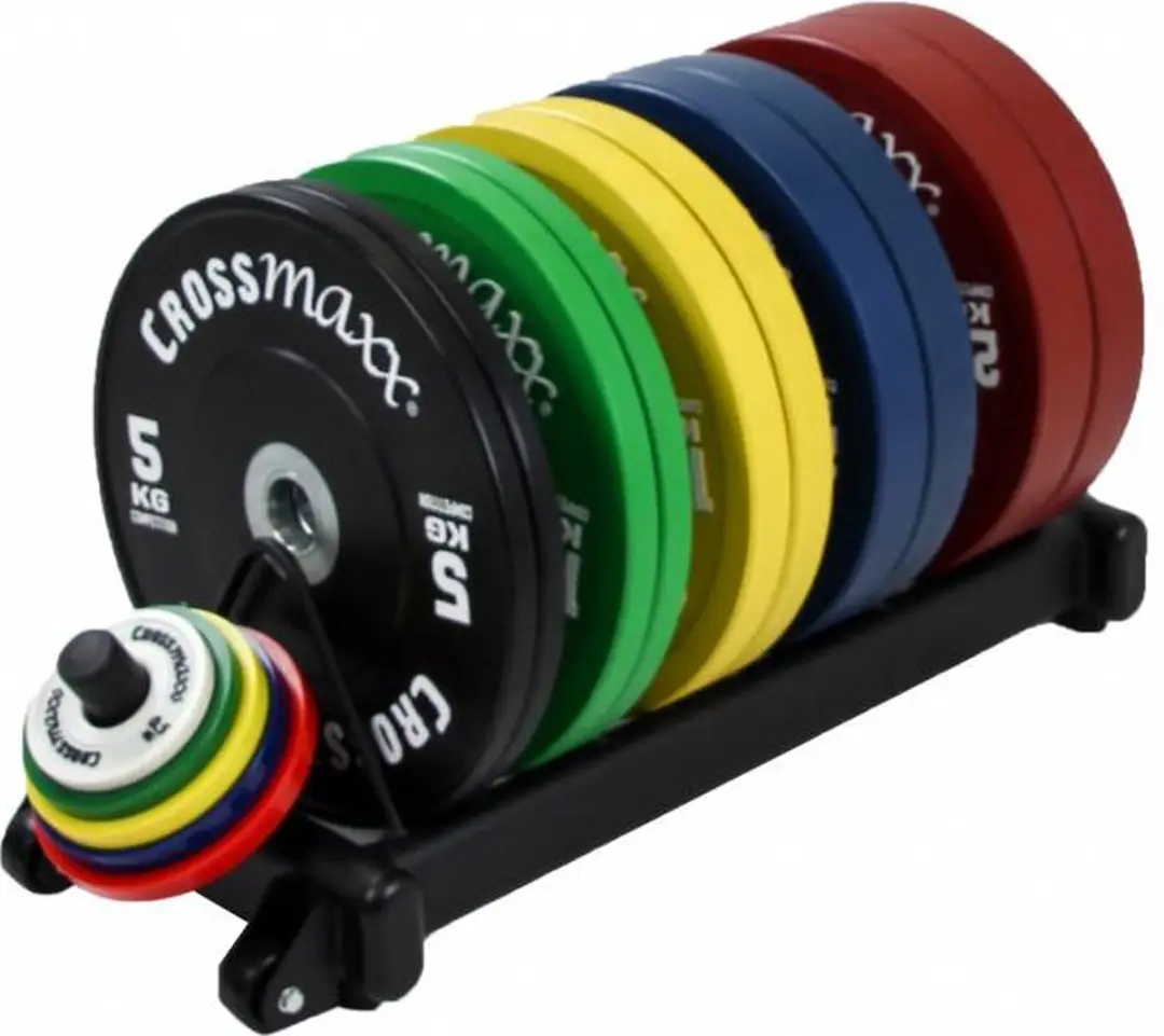 LifeMaxx Crossmaxx Halterschijvenrek - Zwart