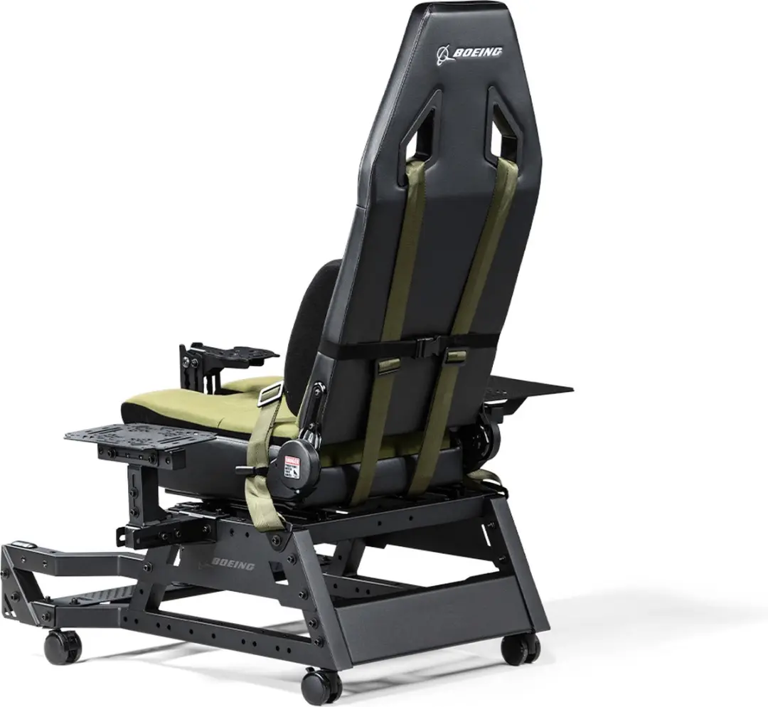 Next Level Racing Flight Seat Pro NLR-S039 Vluchtsimulatie - Boeing Militaire Editie - Zwart/Groen