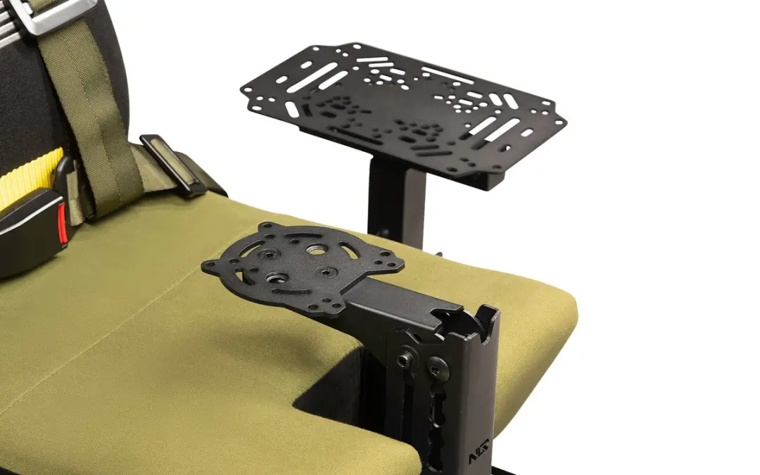 Next Level Racing Flight Seat Pro NLR-S039 Vluchtsimulatie - Boeing Militaire Editie - Zwart/Groen - afbeelding 6 van 6