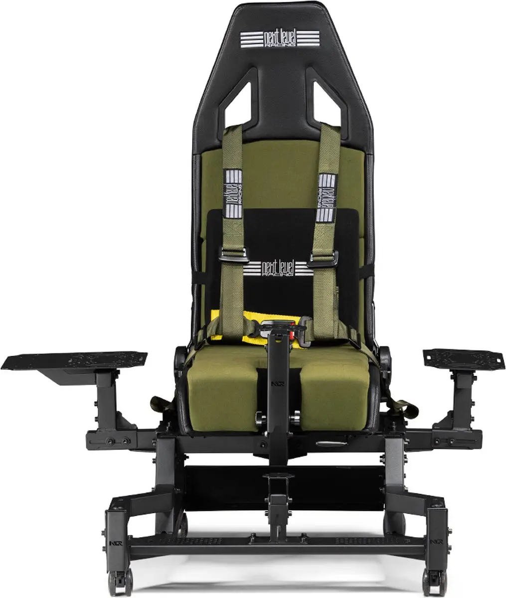 Next Level Racing Flight Seat Pro NLR-S039 Vluchtsimulatie - Boeing Militaire Editie - Zwart/Groen