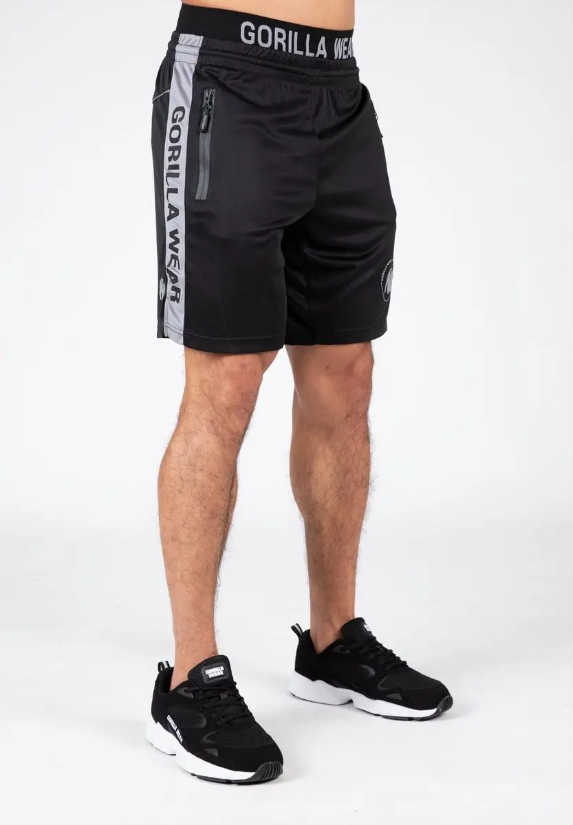 Gorilla Wear Atlanta Shorts L/XL - Zwart/Grijs