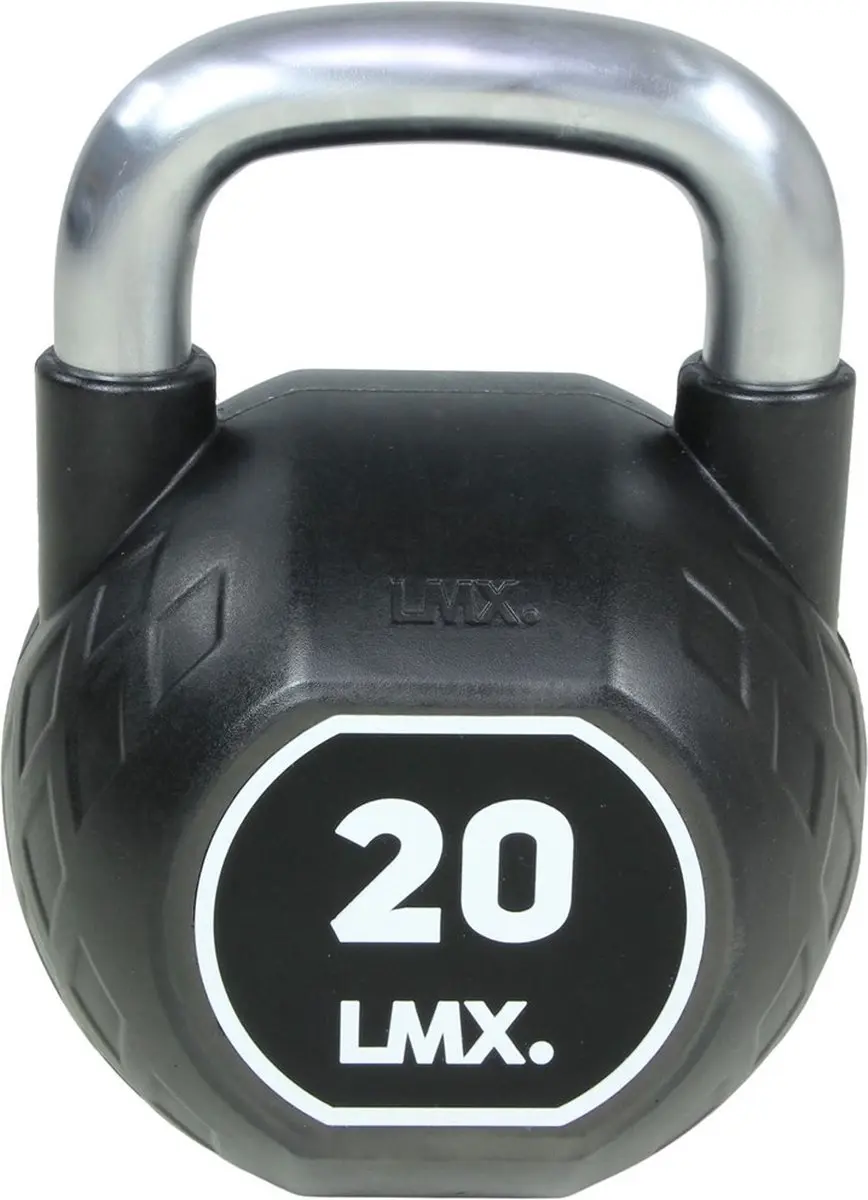 LifeMaxx LMX CPU Kettlebell 20 kg - Zwart/Zilver