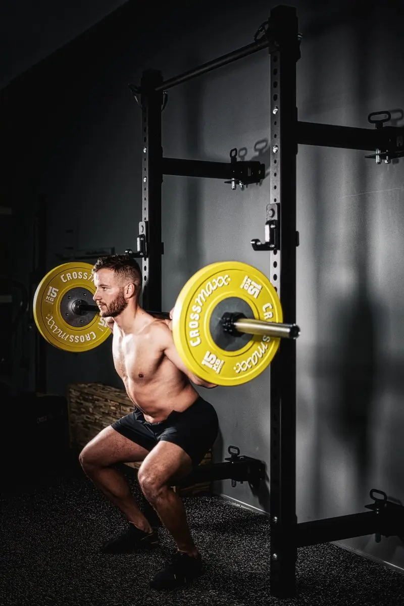 LifeMaxx Crossmaxx XL Foldable Squat Rack - Zwart