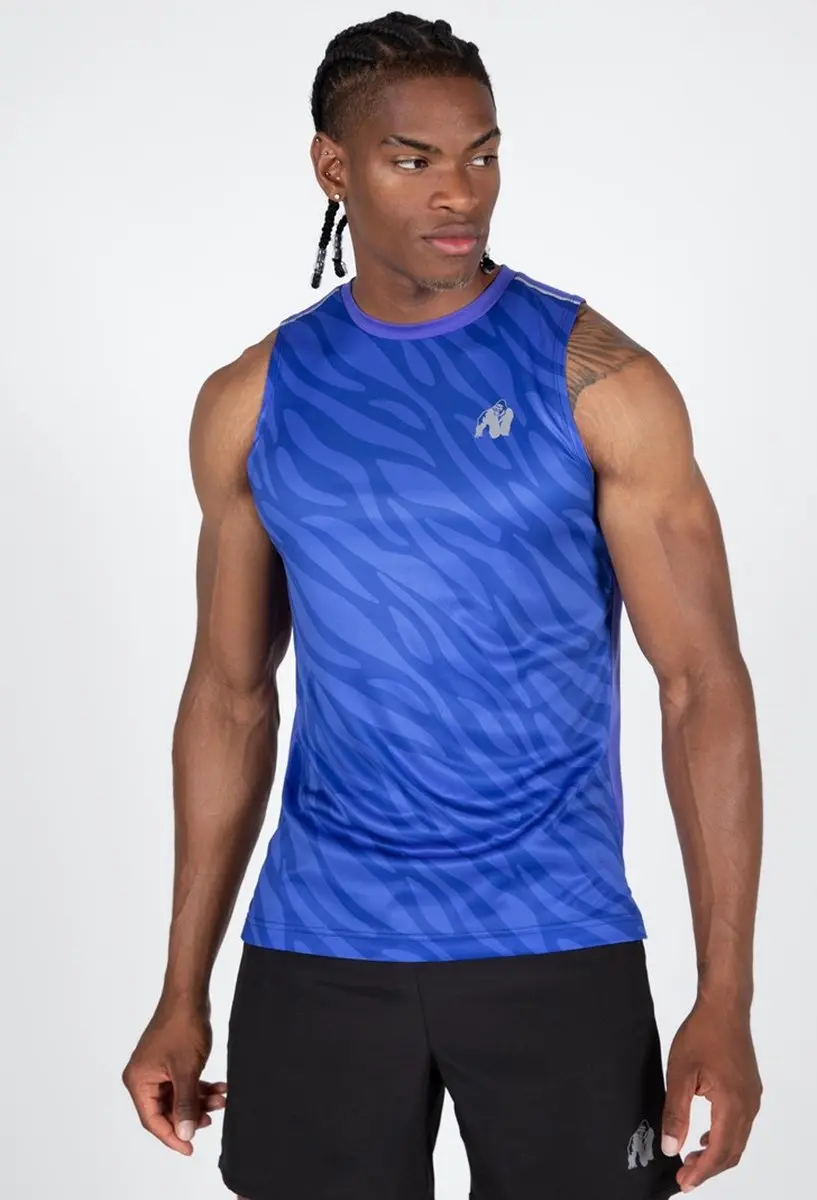 Gorilla Wear Washington Tanktop - Blauw S - afbeelding 6 van 6