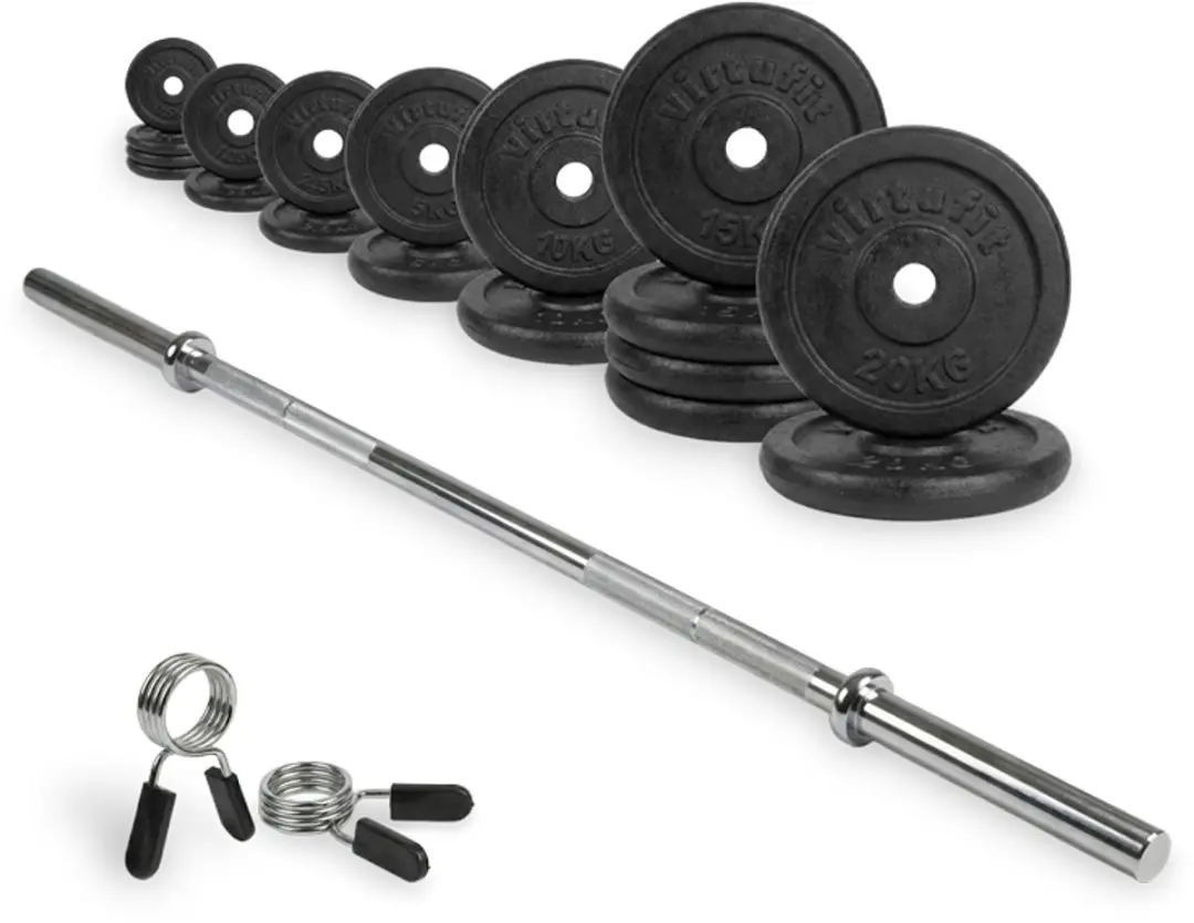 Virtufit Gietijzeren Halterset 150kg