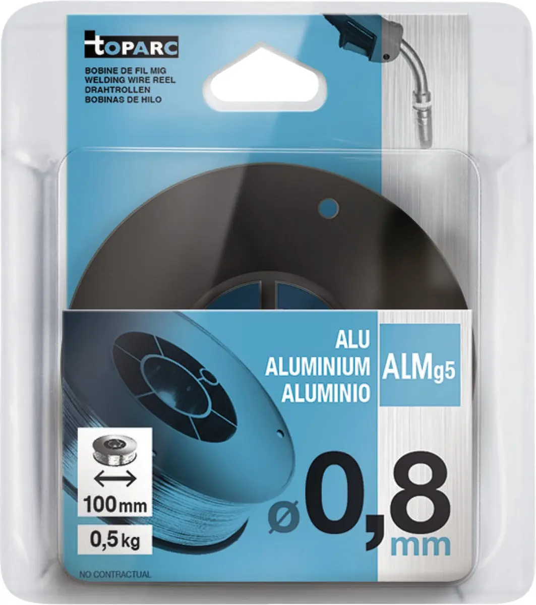 GYS Draadbobijn 100x0,8mm 0,5kg Aluminium