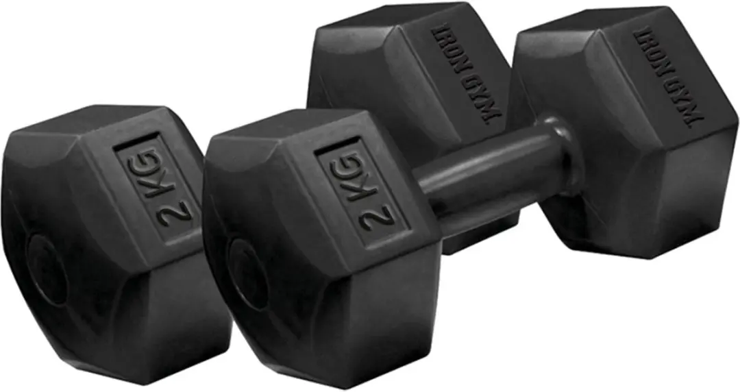 Iron Gym Dumbbell Set 2x 2kg Gietijzer