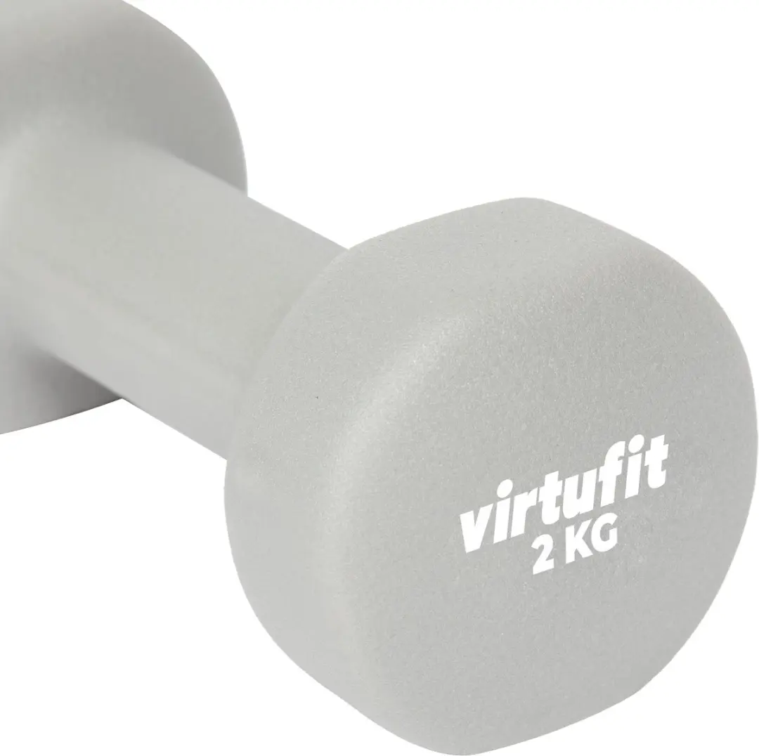 Virtufit Vinyl Dumbbell Pro Set 2x2kg - Grijs