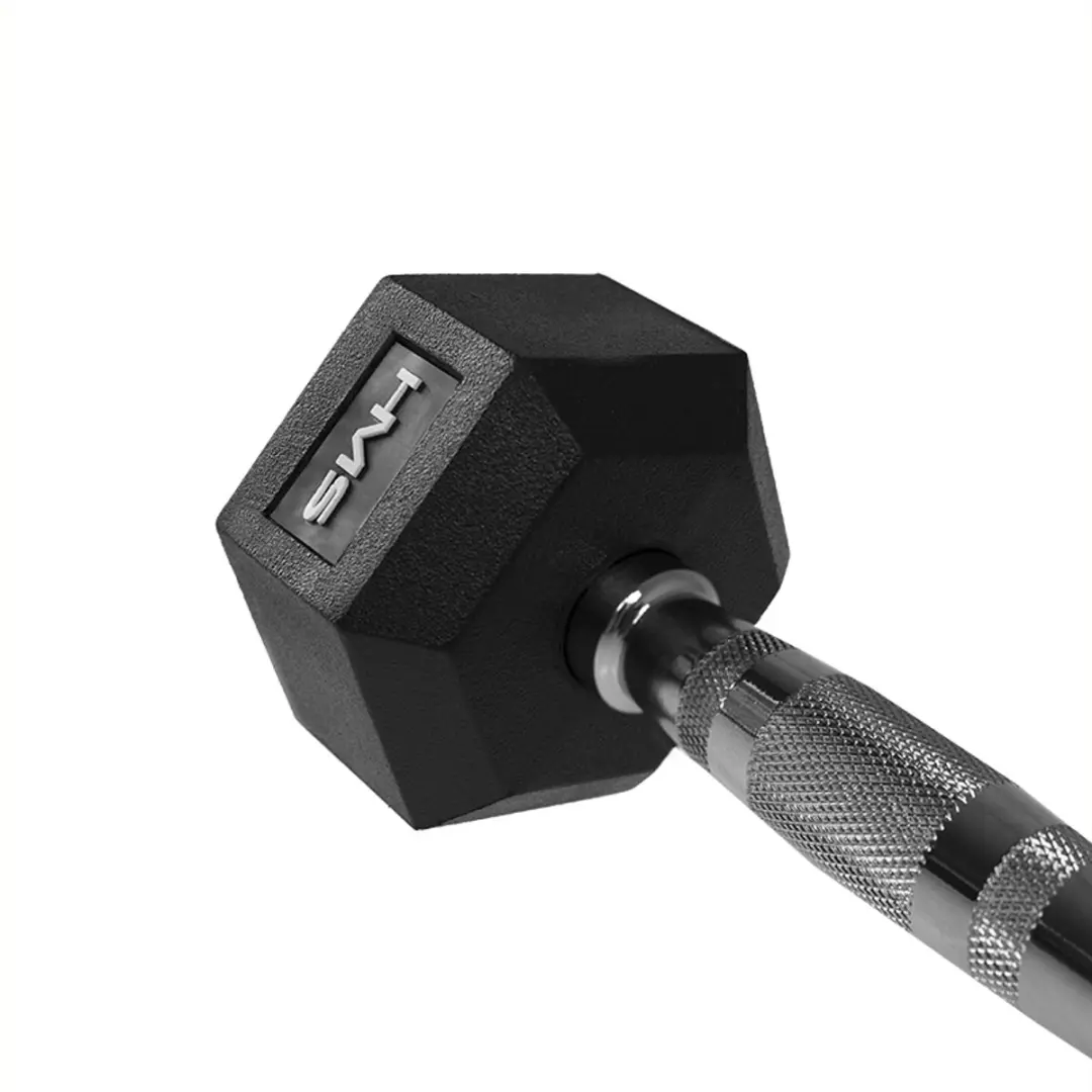 HMS Hexa Pro Dumbbell 16 kg - Zwart/Zilver