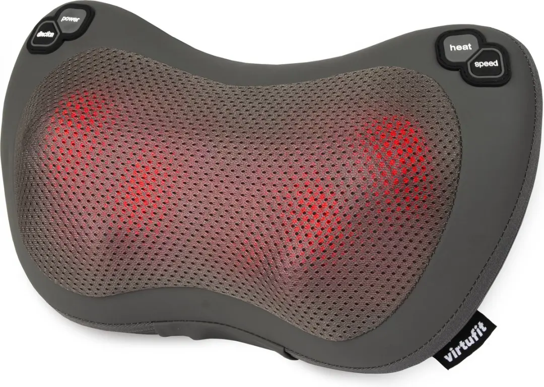 Virtufit Draadloos Massagekussen Pro VF11005 - Nek/Schouders - Warmtefunctie - Zwart