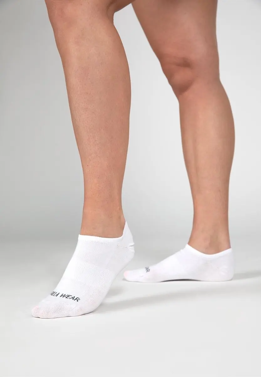 Gorilla Wear Enkelsokken 2-Pack Wit - 39-42
