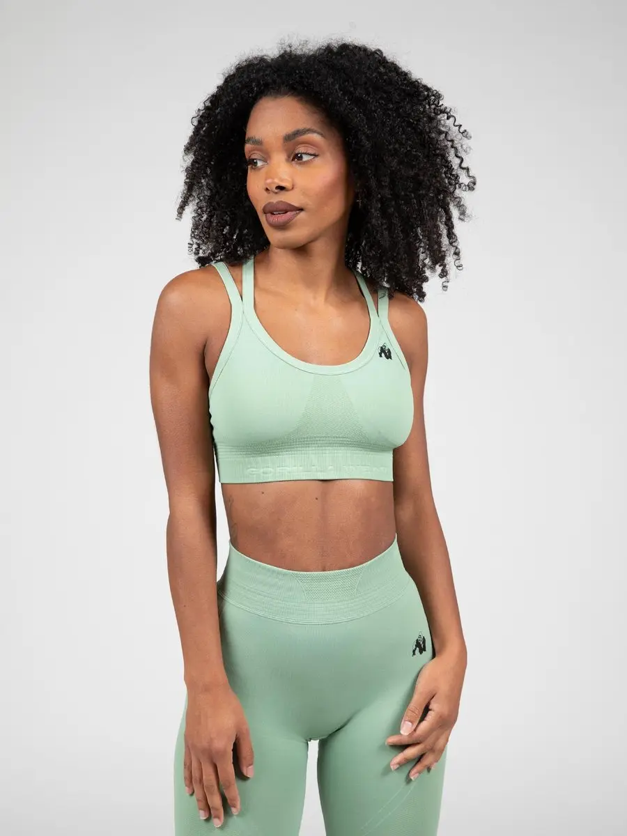 Gorilla Wear Whitney Seamless Sportbeha S/M - Groen