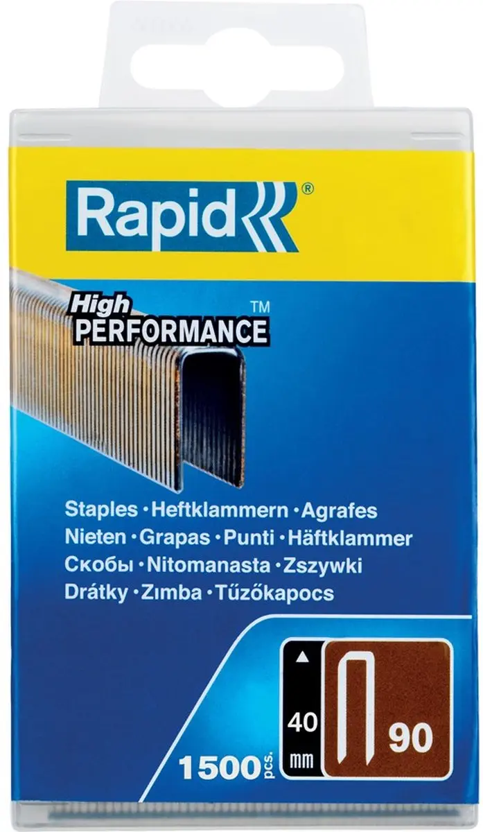 Rapid 5000127 Smalrugnieten Type 90 - 40mm - 1500 Stuks