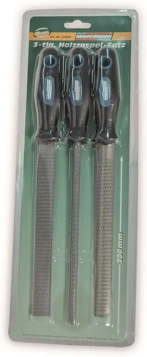 Brüder Mannesmann M61030 Houtraspen Set - 3-delig